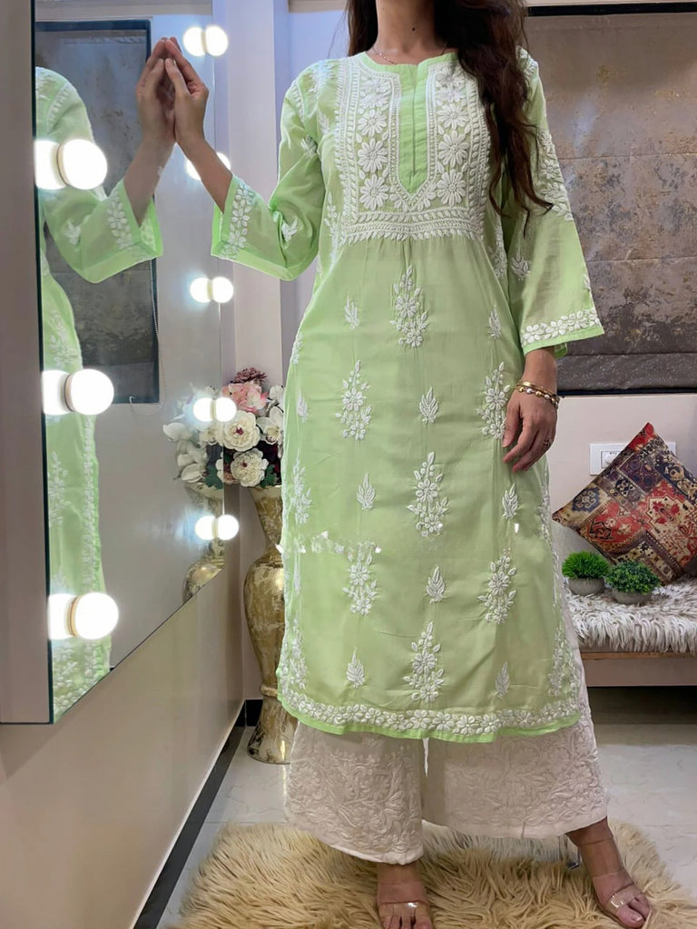 Green Color Designer Party Wear Dress In Low Rate – Dora Vastra