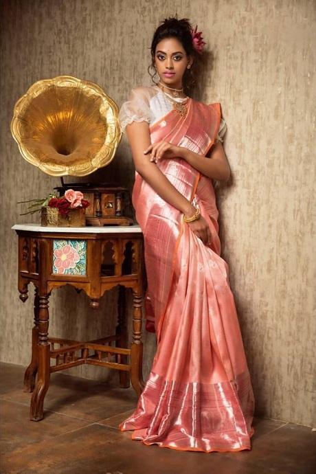 Rich Peach weaving Patta Soft Silk Designer Jacquard Saree SY 1624