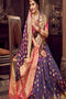 Designer Purple Color Saree