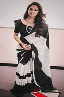 Trending Black And White Saree