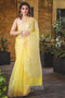 Superior Yellow Colored Hand Weaving Soft Khadi Cotton Saree SY 736