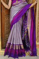 Stylish Purple Color Soft Silk Designer Sarees,Sari