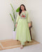 Amazing Light Perrot Colored Festival Wear Dress Design