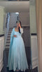 Sky Blue Color Embroidery Work Salwar Suits