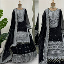 Admirable Black Color Designer Salwar Sarara Designs
