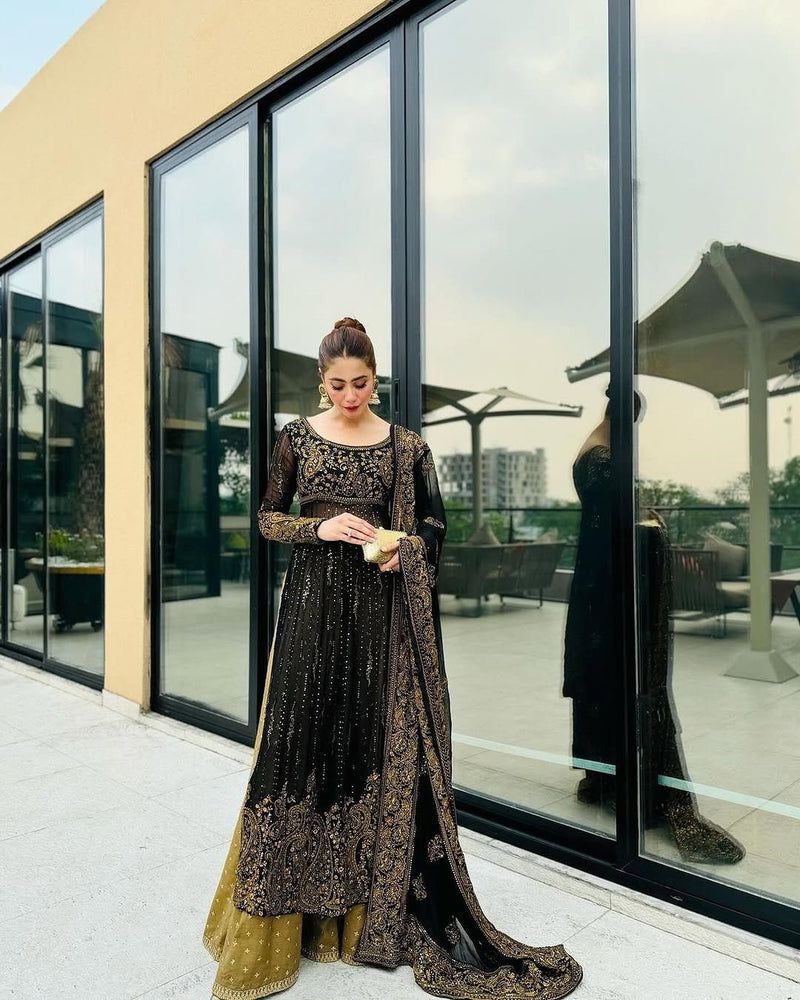 Admirable Balck Color Designer Salwar Designs