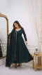Amazing Green Color Salwar Gown Designs For Girls