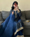 Actress Blue Color Designer Salwar Sarara Designs