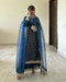 Actress Blue Color Designer Salwar Sarara Designs