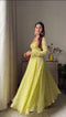 Actress Light Parrot Color Designer Heavy Salwar Suits