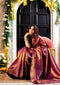 Designer Party Wear Kanjivaram Saree with Ethnic Motifs Zari for girl