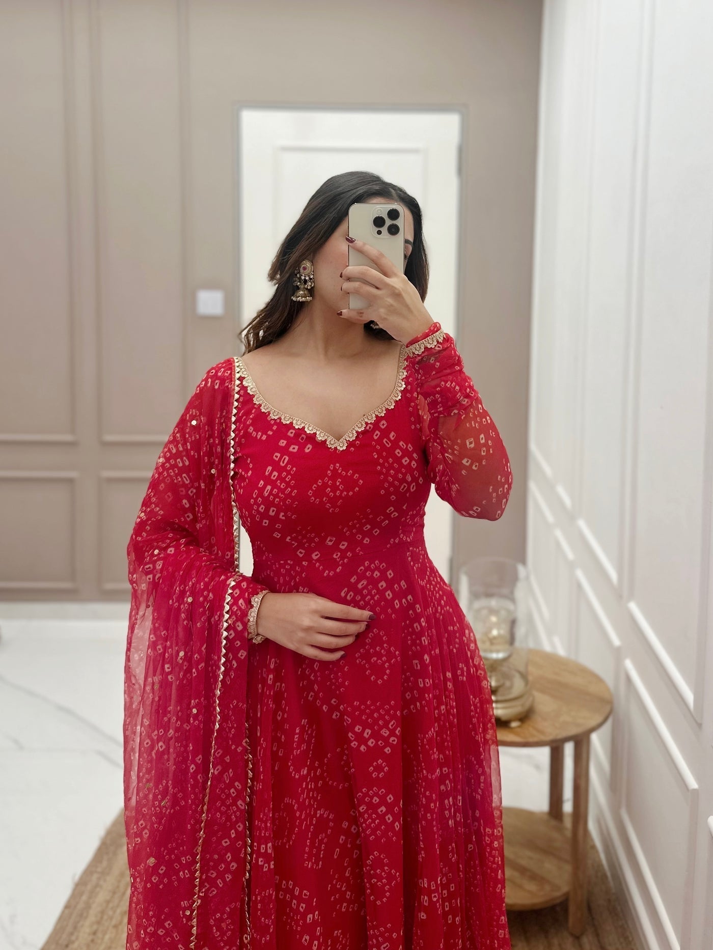 Amazing Pink Color Round Anarkali Flair Gown