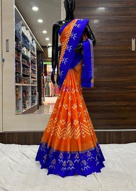 Murmurous Orange Net Georgette Sequence Work Bandhej Saree SY 4823