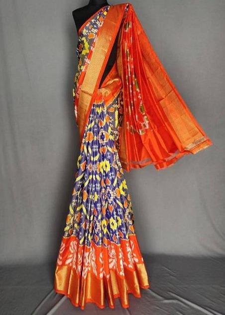 Satisfyingstar Peach Net Georgette Designer Saree