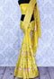 Satisfyingstar Yellow Net Georgette Designer Saree