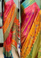 Poly Silk Multicolor Printed Saree