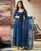 sky blue Color Designer Online Gown Designs