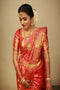 Gleaming Gold Red Color Silk Brand Bride Designer Sarees SY 1383