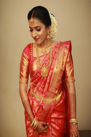 Glowing Multi Color Soft Silk Designer Bride Saree