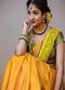 Fascinating Banarasi Pure Soft Silk Yellow Colour Regular Wear Saree SY 5745