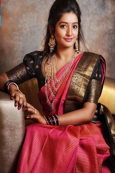 Latest New Fashionble Designer One piece Pink colored Silk  Saree