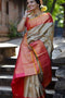 Golden And Rani Pallu Colored Latest Soft DORA VASTRA SY 6637