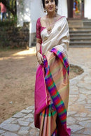 Designer Multi colored Soft Silk New Saree