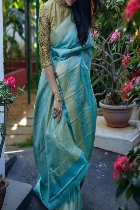 Trendy Banarasi Pure Soft Silk Jacquard  Saree SY 5551