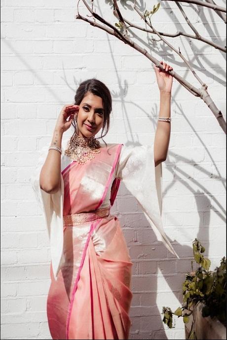 Flattering Creamy Pink Color Soft Silk Boutique Saree SY 1259