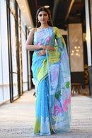 Fascinating Multi Color Soft Khadi Silk Jacquard  Saree SY 657