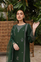 Ever Green 3Pc Embroidered Lawn Dress