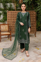 Ever Green 3Pc Embroidered Lawn Dress