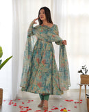 Admirable Multi Color Printed Work Stylish Gown