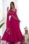 Attractive Pink Color Designer Work Gown