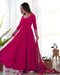 Attractive Pink Color Designer Work Gown