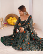 Black Color Beautiful Designer Party Wear Gown