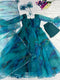 Attractive sky blue Color Anarkali Flared Gown For Women