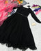 Admirable Dark Black Color Designer Gown For Girls