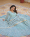 Sky Blue Color Gown Dress For Girls