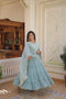 Sky Blue Color Gown Dress For Girls