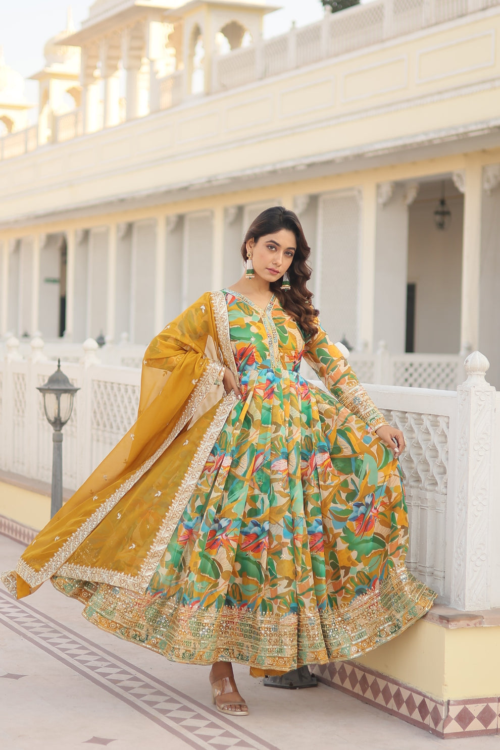 Beatific Multi Color Anarkali Gown Collection