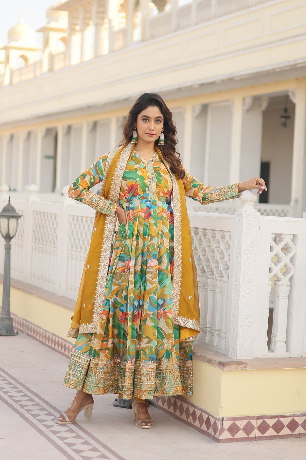 Beatific Multi Color Anarkali Gown Collection