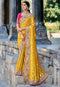 Embroidered Silk saree with zari