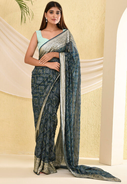 Printed Georgette Saree for women