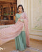 Sky Blue Color Gown Dress For Engagement