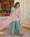 Sky Blue Color Gown Dress For Engagement