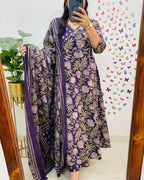 Rangrasiya Purple Bloom Set