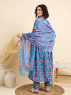 Blue Blossom Breeze Suit Set