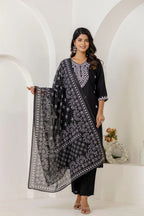Noir Grace Viscose Rayon Suit Set