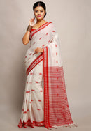 Ethnic Woven Design Pure Cotton Saree